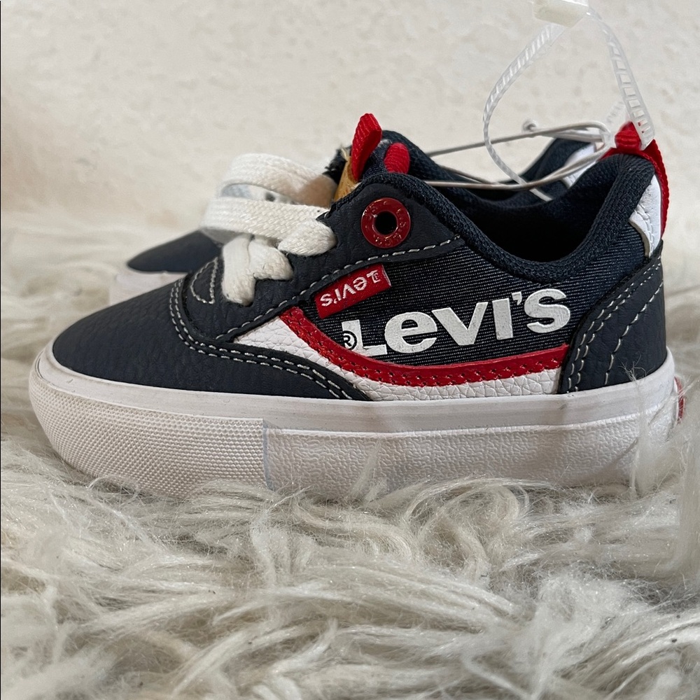 Levi's Leather Lace Up Closure Sneakers Toddler Size 5 - Picture 5 of 9